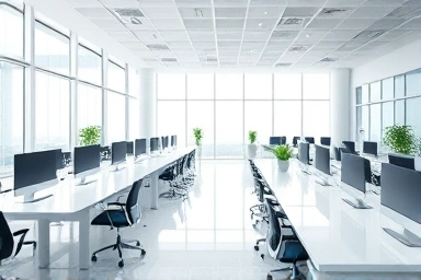 Clean and organized modern office interior